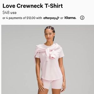 Lululemon love crewneck T-shirt